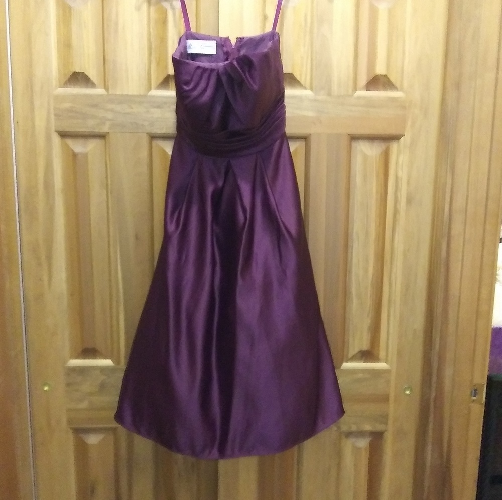 *LAST CALL* Mori Lee eggplant bridesmaid dress